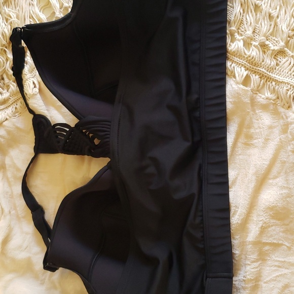 Swim by Cacique black racerback under wire bikini top bra size 44DD - Picture 4 of 6